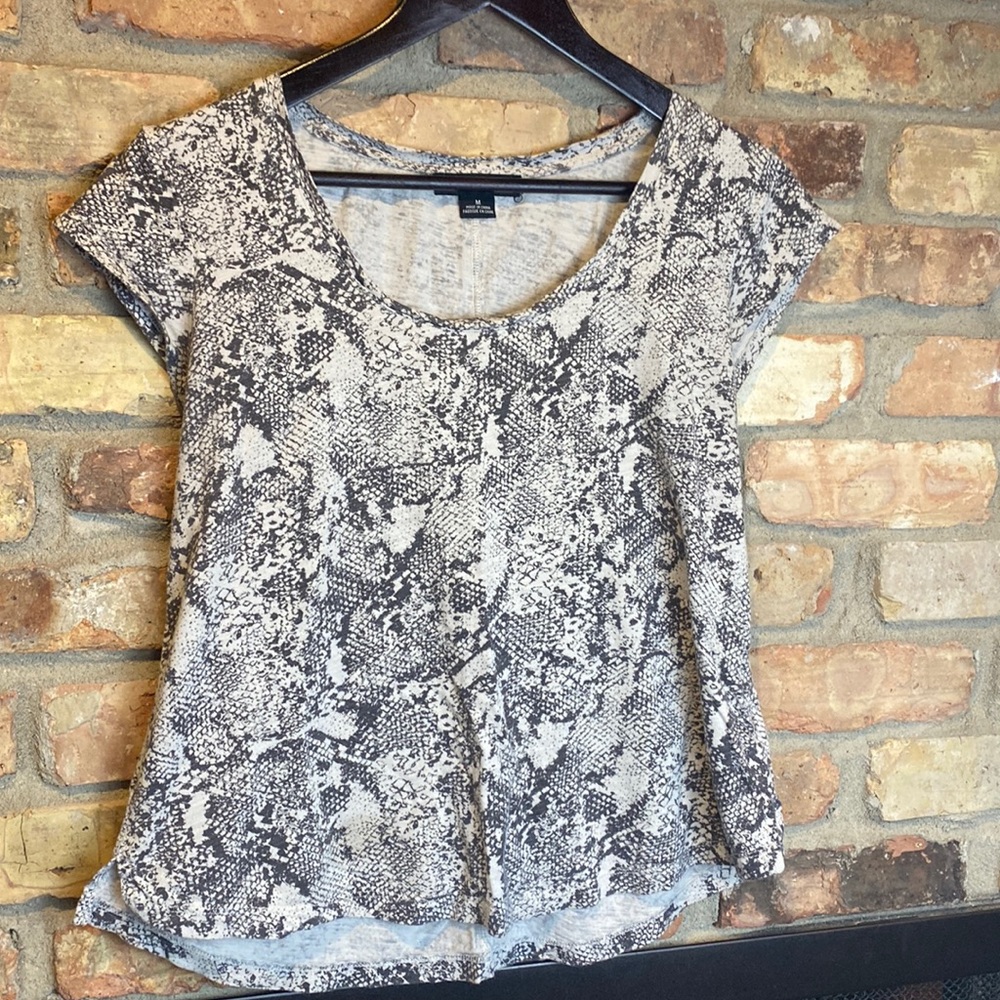 Medium sanctuary crocodile prints cap sleeve T-shirt from Evereve